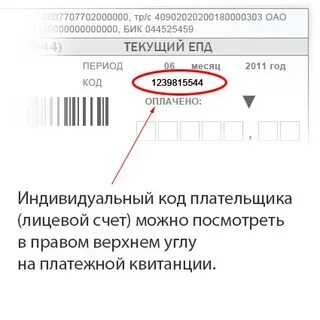 Как получить код плательщика