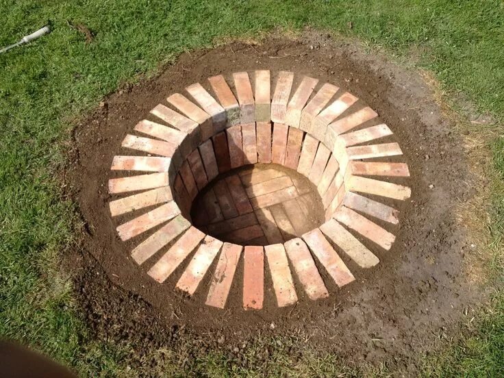 tree ring fire pit - Google Search Cheap outdoor fire pit, Fire pit landscaping,