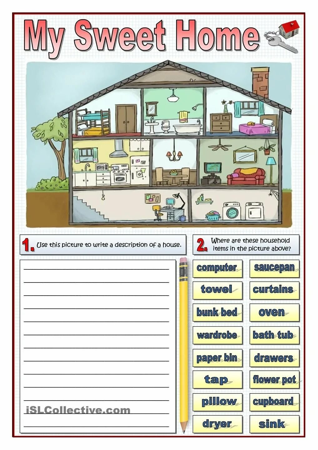 Home sweet home 5. Части дома Worksheet. Домик изучаем английский. Мой дом на английском для детей задания. Тема my Home.