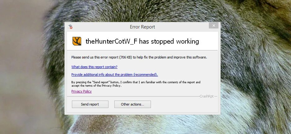 Error Report. Call of the Wild Steam не синхронизируется. Error reporting. The Hunter Call of the Wild stopped working. Report error c