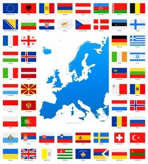 Европа столицы и страны флаги