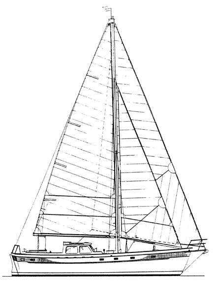 Геометрическая парусная яхта. Amati 1931 dorade Racing Yacht чертежи. Motorsailer Plans Classic.