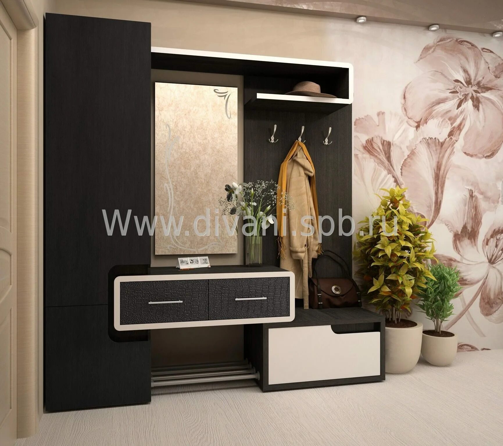 Sv мебель виза 17. Св прихожие. Визит 1 вешалка с зеркалом каньон гикори. Св прихожие. Св прихожие.