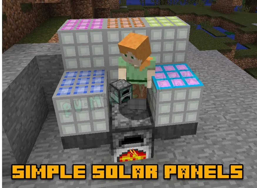 Мод solar panels 1. Адвансед солар панель 1. 12. Индастриал крафт 2 1. 12.