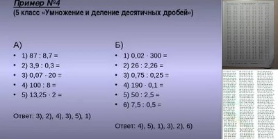 примеры на умножение 5 класс