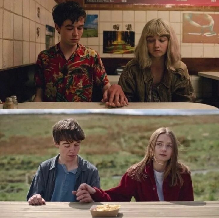 Конец е го. Сериалы похожие на конец гребаного мира. рисунки конец гребаного мира. конец гребаного мира обои на телефон. образы из сериала конец гребаного.