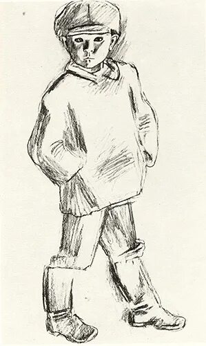 Рассказ монах в новых штанах. Мальчик карандашом. Рисунок мальчика карандашом. Уроки французского иллюстрации. Уроки французского рисунки для детей.