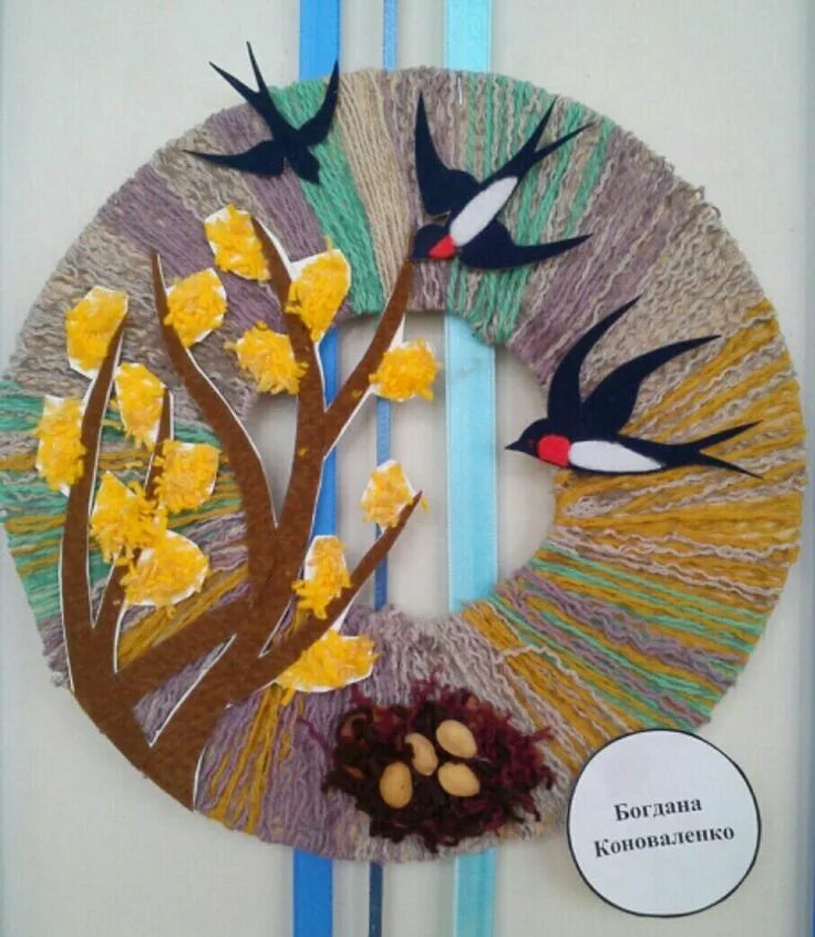 Поделки на апрель. Поделки на весеннюю тему. весенняя поделка в школу. весенняя поделка в детский сад.