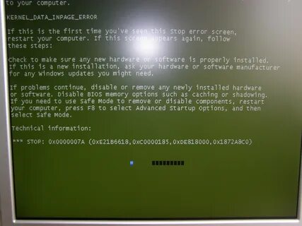 Ошибка синего экрана kernel