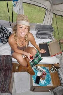 She's got the tent pitched, making some coffee and before you know it,...