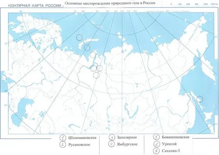 нефть на контурной карте