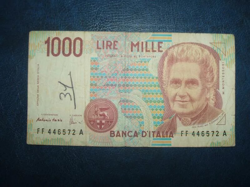 105 лир в рублях. 1000 Лир Mille Италия. Банкнота 1000 лир Италия 1990. 1000 Лир в рублях. 1000 Lire Mille в рублях.