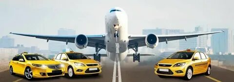 Yellow taxi sedan at night