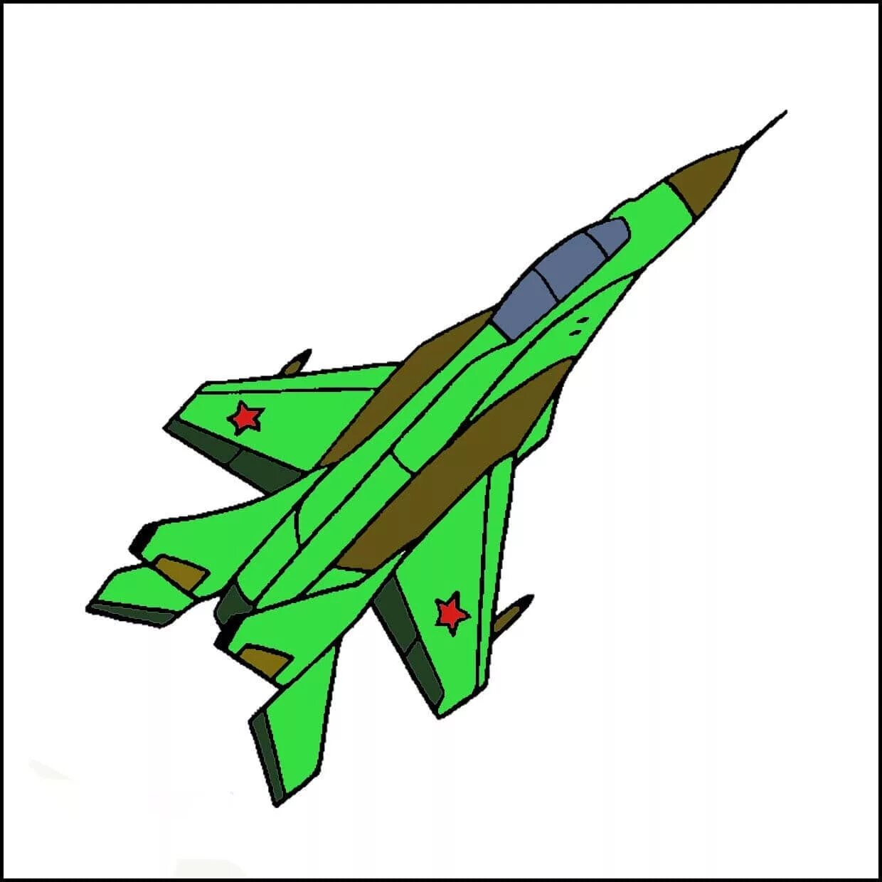 Самолет рисунок для детей