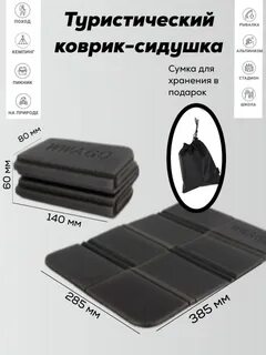 Размер туристического коврика