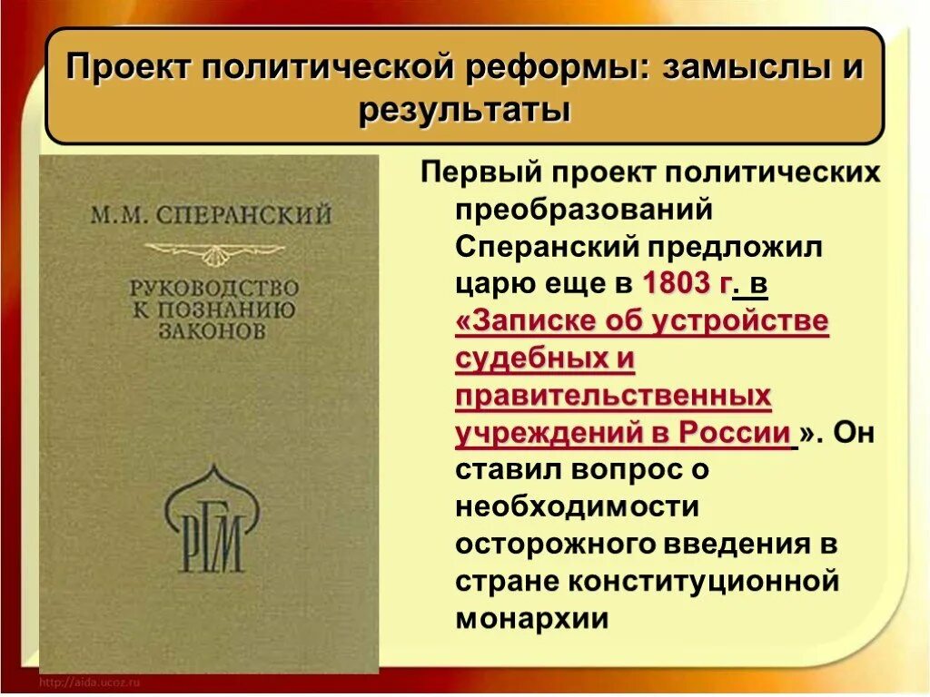 Проект политической реформы м.м.Сперанского. План государственного преобразования м.м Сперанского. Проект Сперанского. Реформаторская деятельность м м Сперанского.