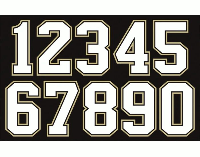 Number формы. Хоккейные цифры. квадратные цифры. стили цифр. шрифт хоккейной формы.