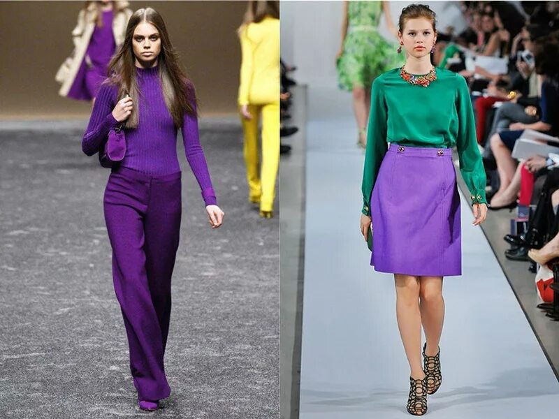 Сочетание фиолетового с другими цветами в одежде. Сочетание зеленого и фиолетового в одежде. Сочетание с фиолетовым цветом в одежде. Сочетание сиреневого цвета в одежде. Сочетание цветов с фиолетовым в одежде.