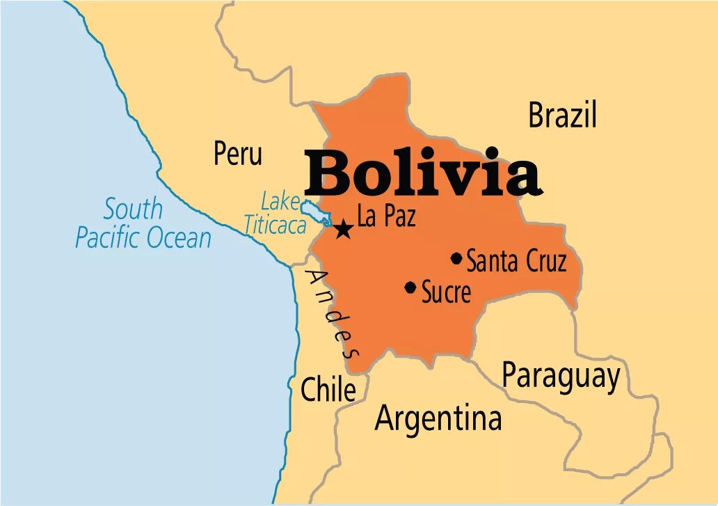 Боливия на карте. Государство Боливия на карте. Боливия географическое положение. Столица Боливии на карте. Карта боливии показать