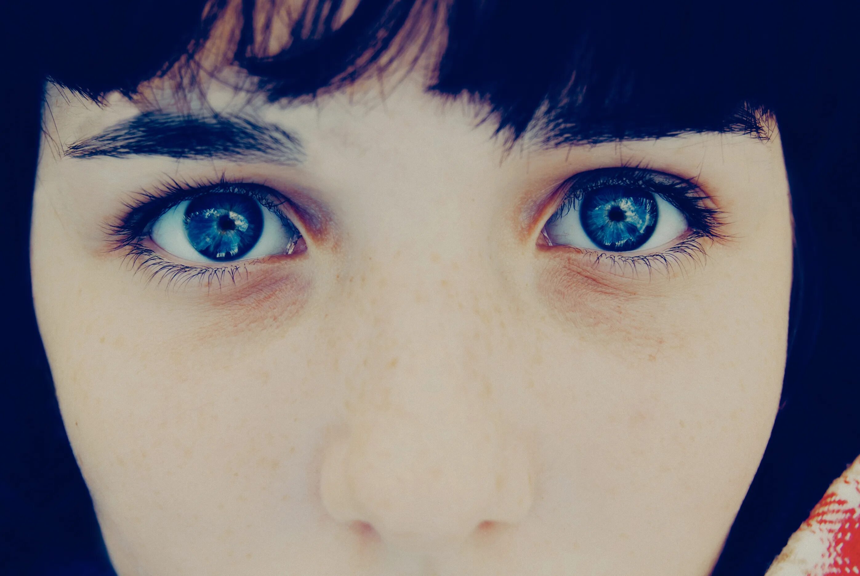 Синие глаза. Темно синие глаза. Ярко синие глаза. Необычный цвет глаз.