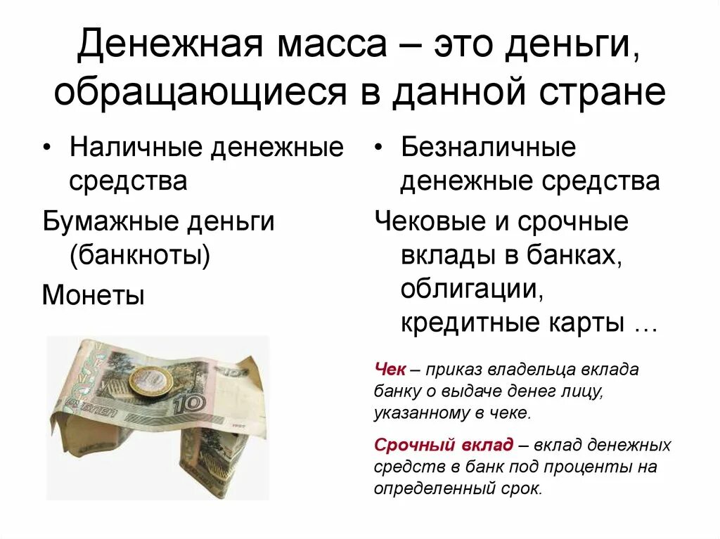 Наличные денежные средства представляют собой