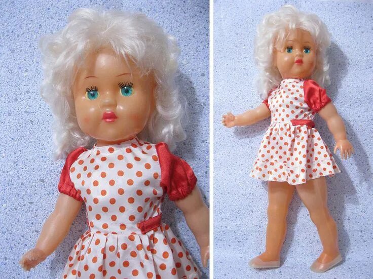 Лене купили куклу. Советские куклы.