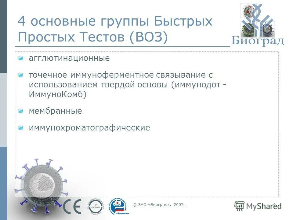 тест всемирной организации здравоохранения