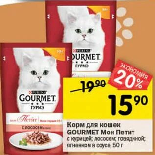 Акции по корму для кошек
