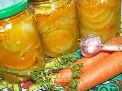 Кабачки острые маринованные