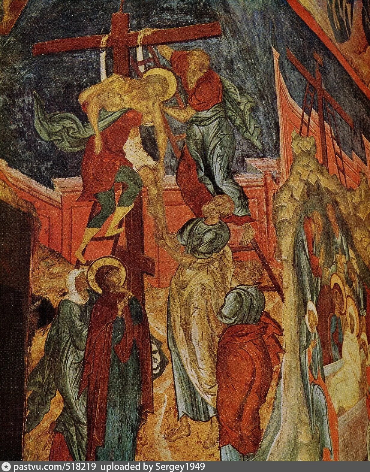 Церковь иуды. Роспись церкви троицы в никитниках 1652-1653. церковь троицы в никитниках роспись. церковь троицы в никитниках. фрески церквей троицы в никитниках в москве.