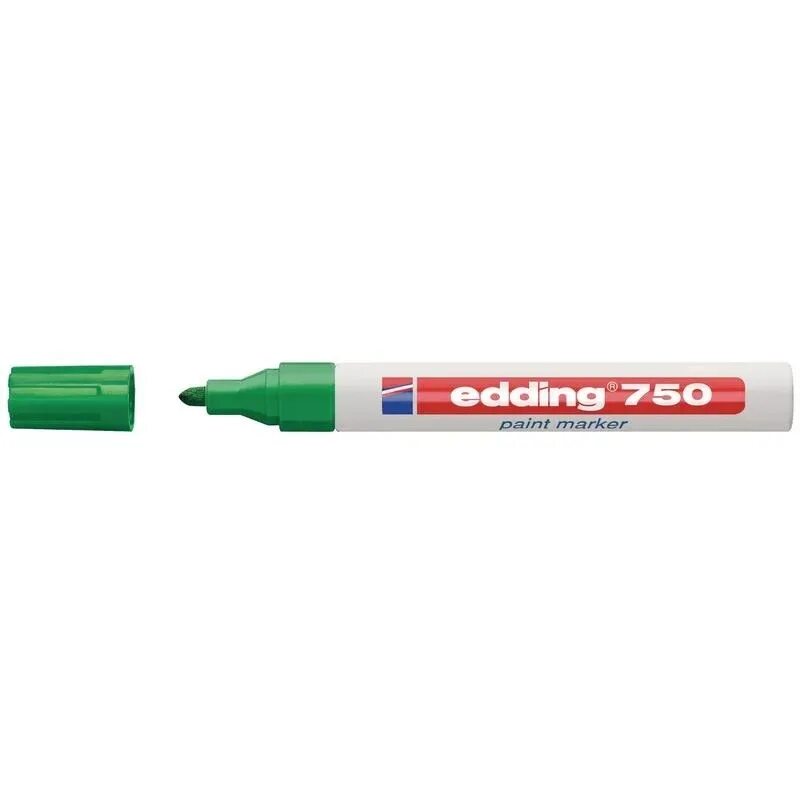 Маркер Paint Marker Edding 750. Edding e-750. Маркер зеленый Edding (750). Маркер по металлу Edding e-750 пеинт лаковый белый (толщина линии 2-4 мм).