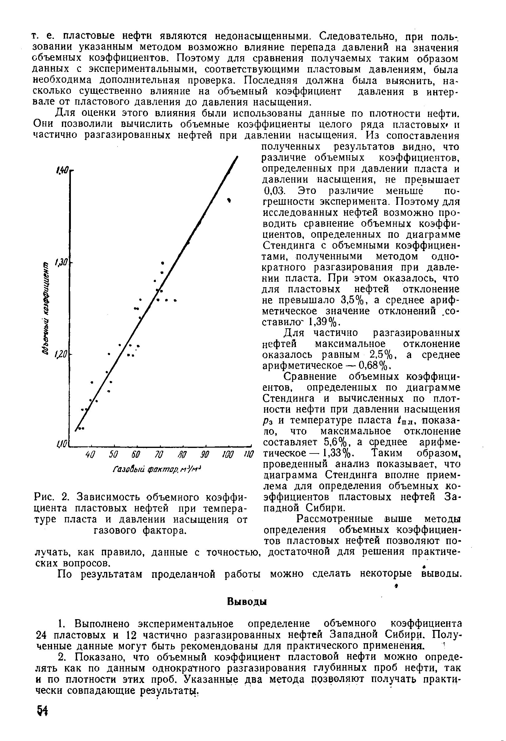 Насыщения газом нефти. Объемные коэффициенты нефти и газа. Зависимость объемного коэффициента нефти от давления и температуры. Коэффициент разгазирования нефти. Объемный коэффициент нефти от давления график.