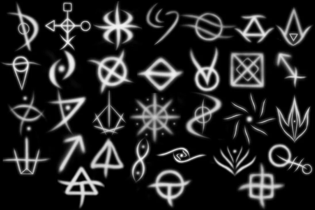 Пентаграммы магические символы чернокнижия. Мистические знаки. Магический символ смерти. Загадочные символы.