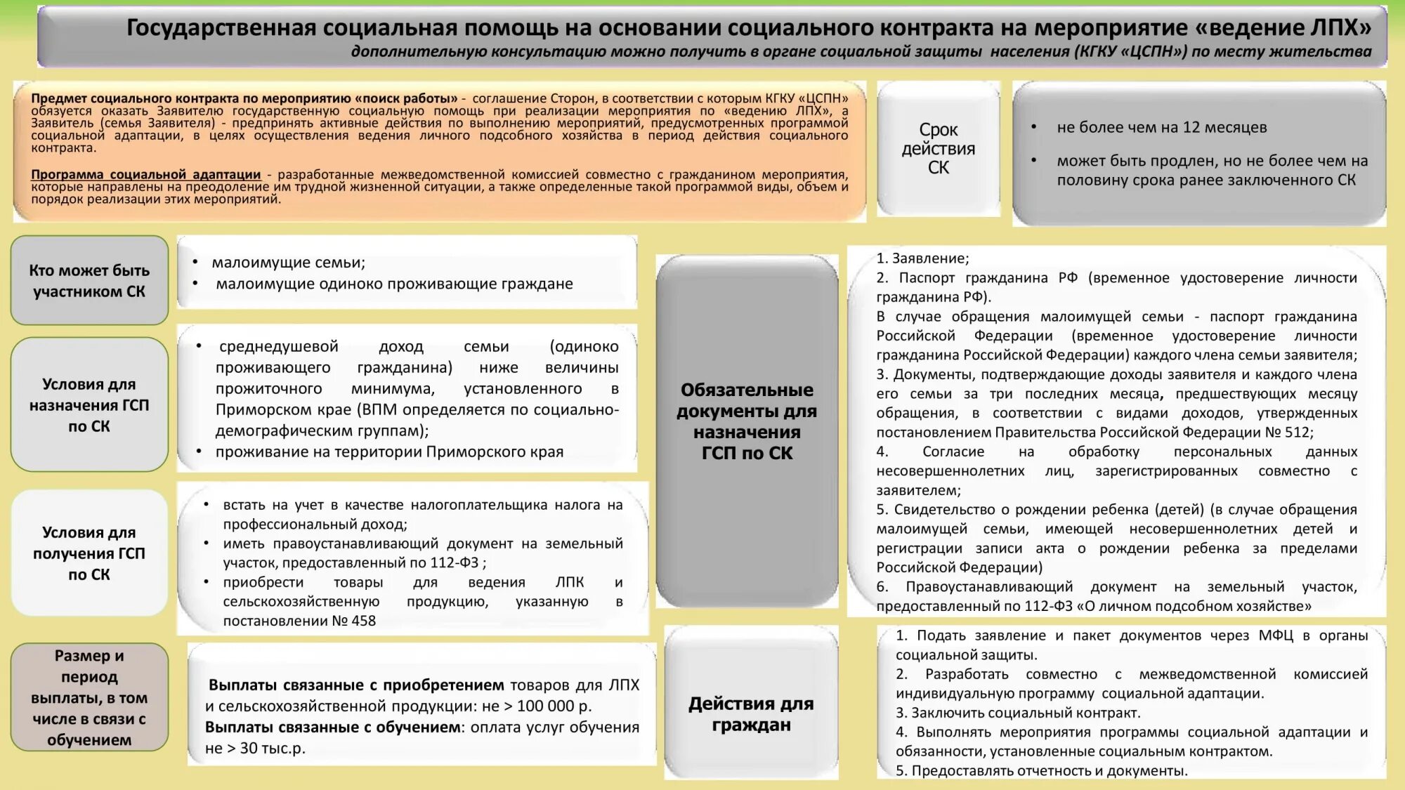 Государственная помощь на основании социального контракта. Государственная социальная помощь социальный контракт. Памятка по социальному контракту. Контракт на ведение личного подсобного хозяйства. Социальный контракт правила