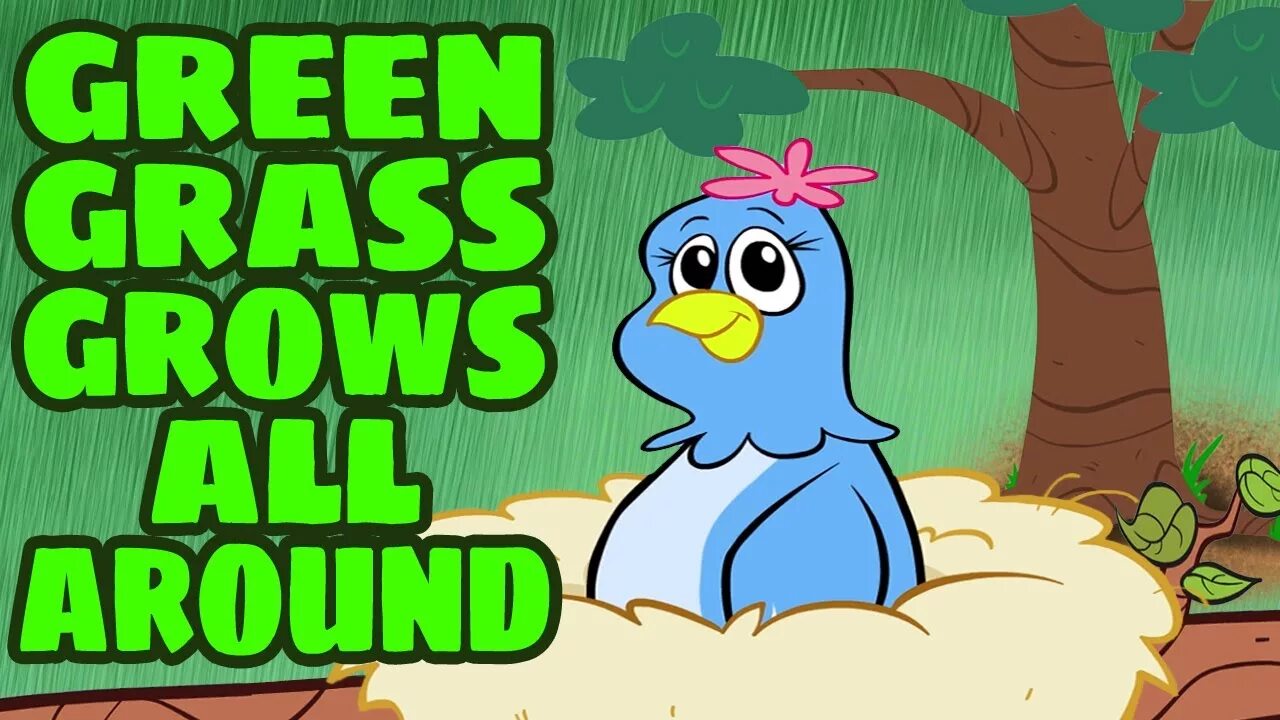 Growing around. And the Green grass grew. Sing along Kids the Green grass grow all around. The Green grass grew Song. Green Songs Kids.