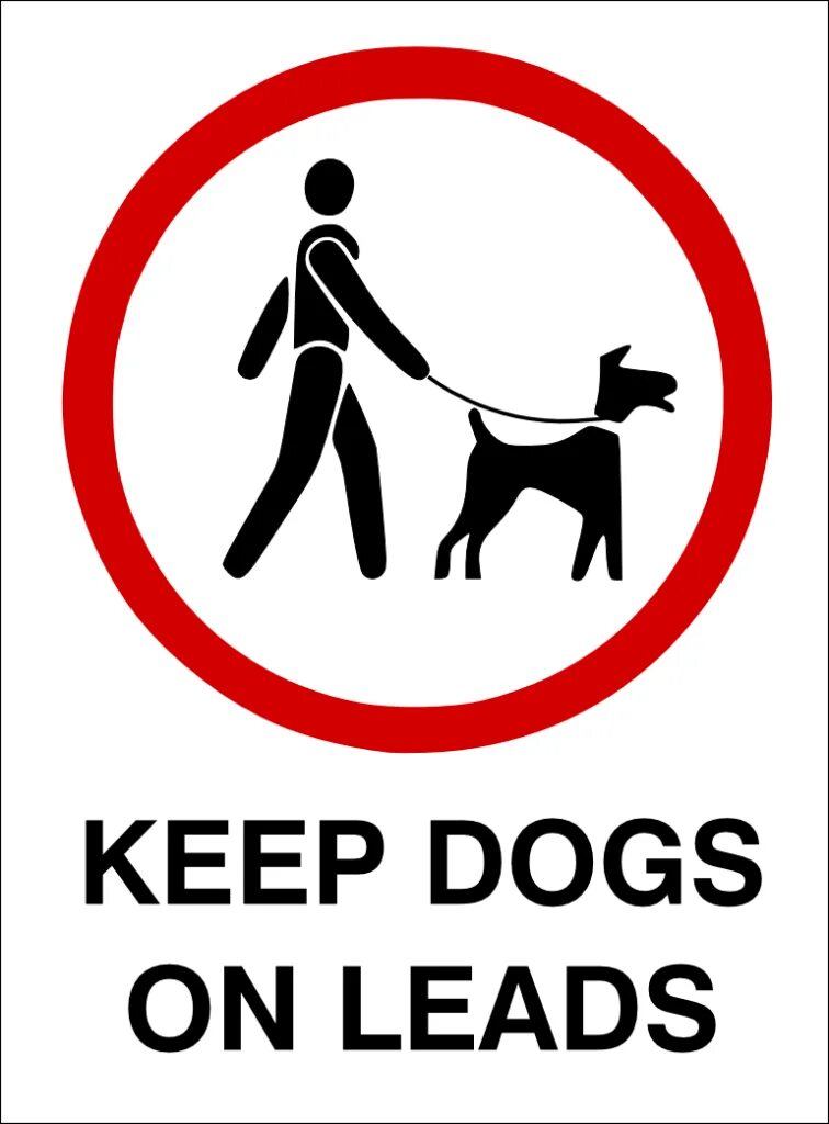 Dogs must keep on a lead. Lead the Dog. Keep a Dog. Keep your Dog on the lead.