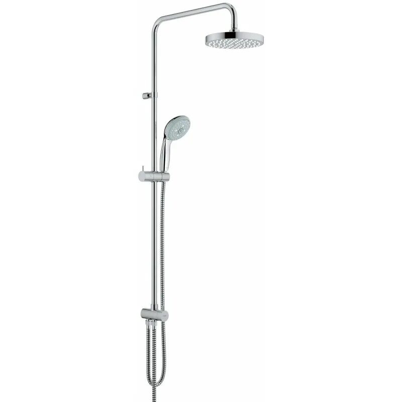 Grohe new tempesta 200. Душевой гарнитур Grohe Tempesta 200. Душевая система Grohe New Tempesta Cosmopolitan 200. Душевая система, Grohe New Tempesta 200, со смесителем, хром, (124410). Душевая стойка Grohe New Tempesta.