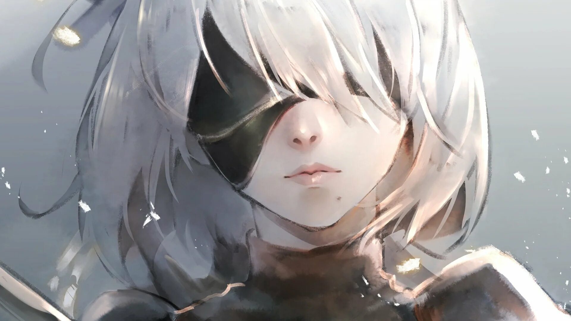 NIER 2b арт. 2b NIER чёрная. Авы девушек дед инсайдов