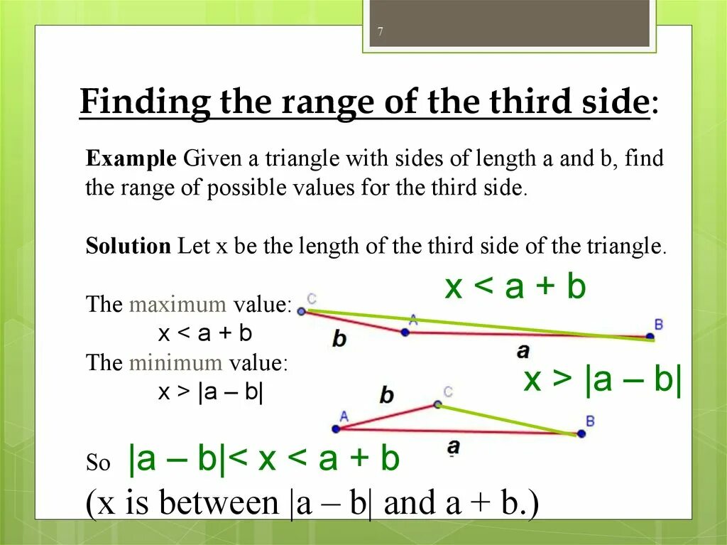 Possible values. How to find the range of the function. Finding range. Triangle inequality. Find the range of expression.