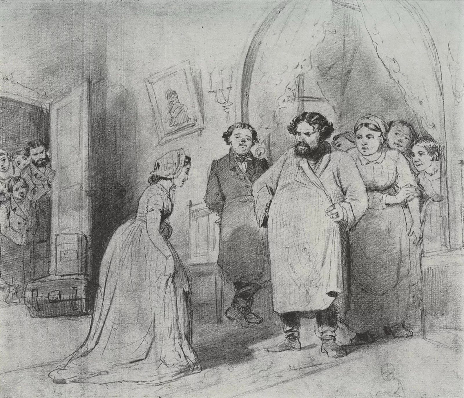Картина перова приезд гувернантки. Перов. приезд гувернантки. 1866. василий перов приезд гувернантки в купеческий дом. василий григорьевич перов. «приезд гувернантки в купеческий дом». 1866.. василий перов приезд гувернантки.