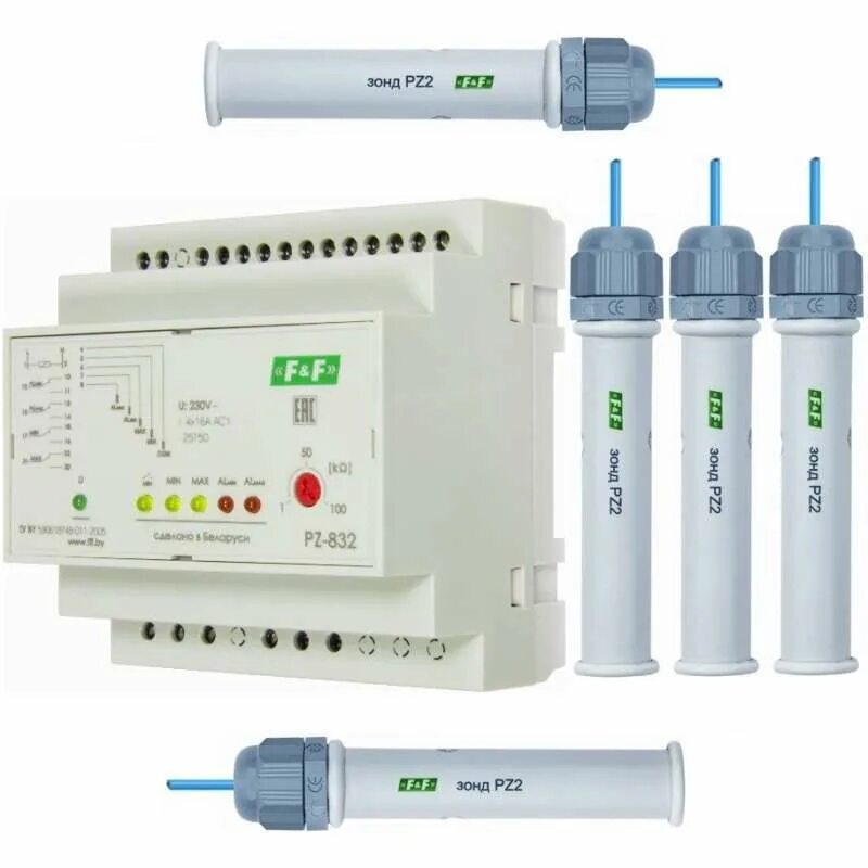 F f автоматика. PZ-832 реле контроля уровня. PZ-832. F&F PZ-832. PZ-832 реле контроля уровня схема.