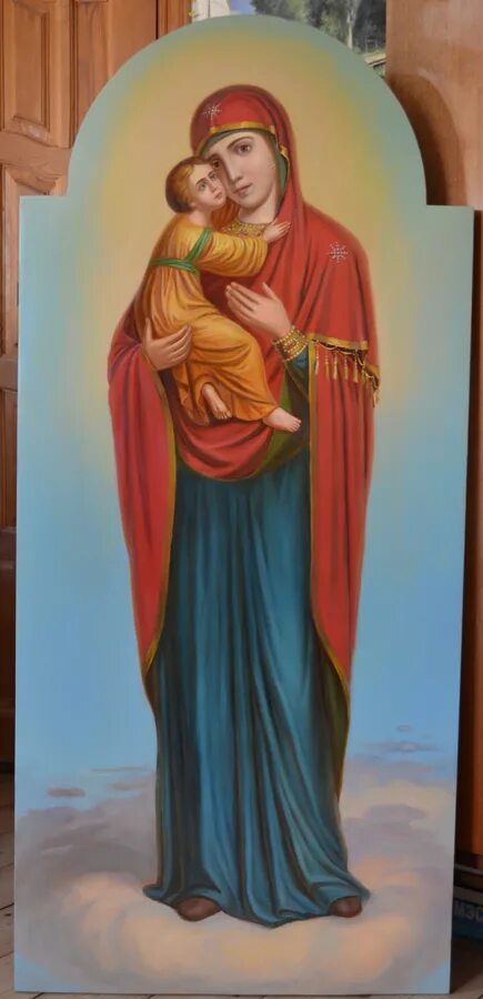 икона богоматерь дексиократуса. богородица с младенцем в рост. благодатное небо васнецов. валаамская икона пресвятой богородицы. икона пресвятой богородицы благодатное небо.