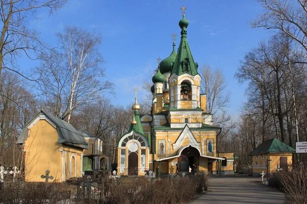 Церковь на волковском кладбище