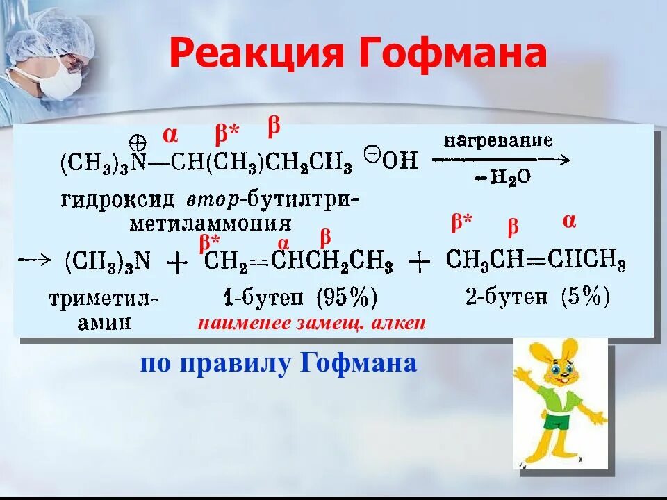 Реакция элиминирования по Гоффману. Реакция Гофмана. Реакция Гофмана Алкены. Правило Гофмана. Реакция скоро будет