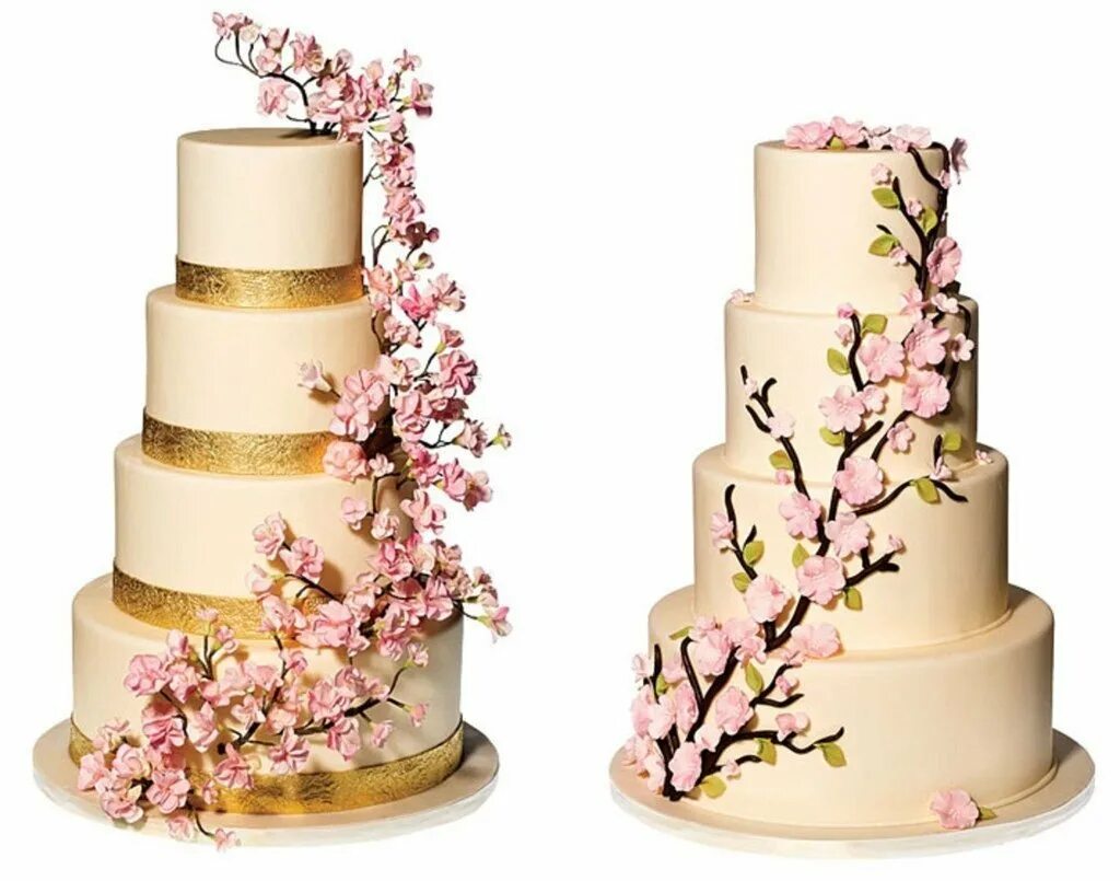 Свадебный торт с сакурой. Многоярусный торт. Свадебные торты трехъярусные Сакура. Сакура торт на свадьбе.