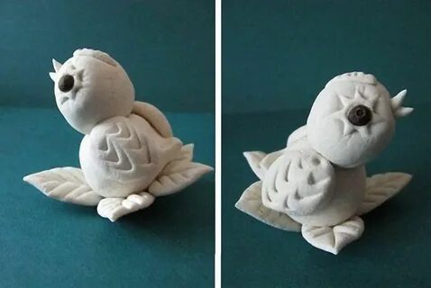 Птица из соленого теста