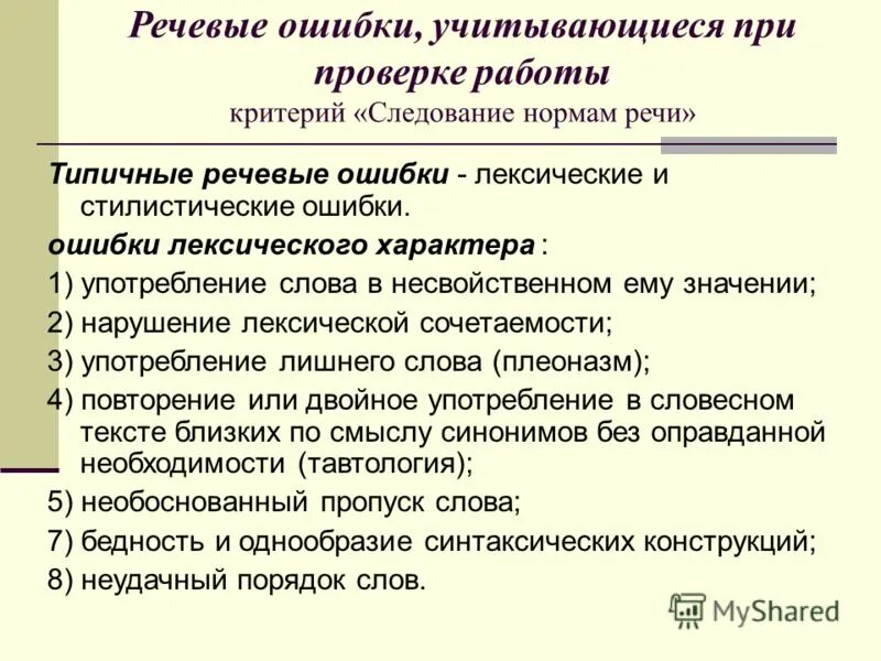 Лексические речевые ошибки. Речевые и стилистические ошибки. Лексические и грамматические ошибки. Виды речевых ошибок.