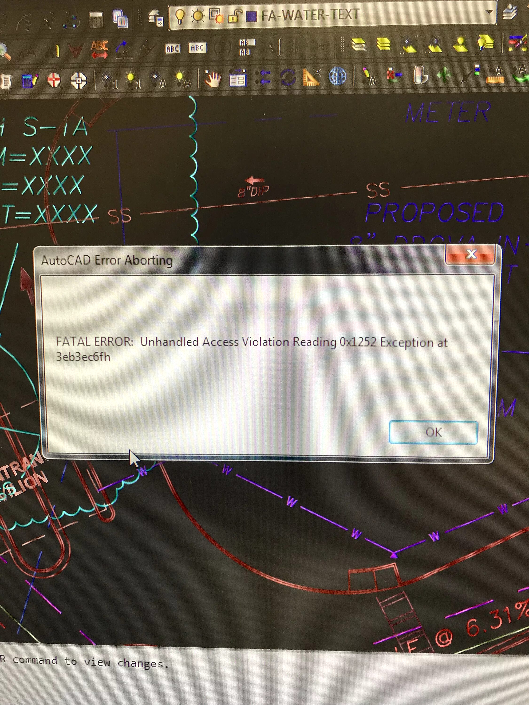 Fatal error unhandled access violation reading. Fatal Error AUTOCAD. Фатальная ошибка AUTOCAD unhandled. Фатальная ошибка в автокаде. Автокад выдает фатальную ошибку.