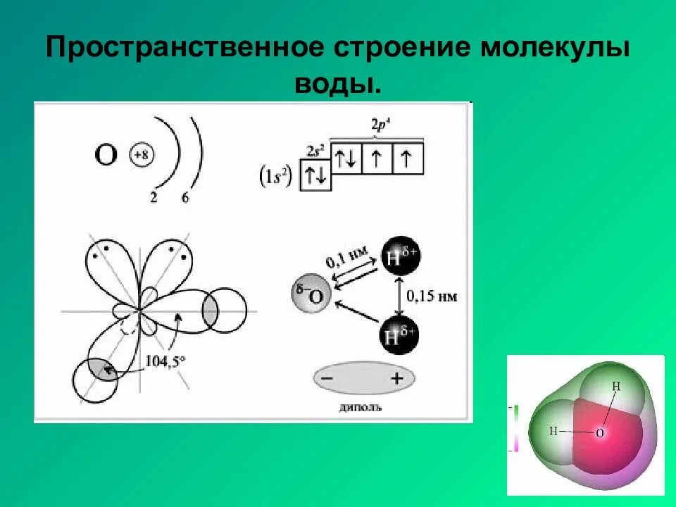 Строение молекул гибридизация. Пространственная конфигурация молекулы воды. Конфигурация молекулы воды. Пространственная формула воды. Пространственная структура молекул alh3.