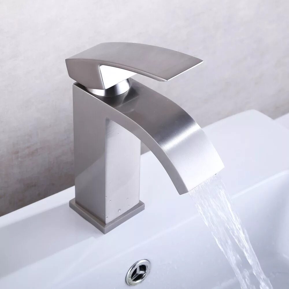 Смесители серые с изливом. Смеситель basin Faucet DBN 1257. Ганзер смеситель gz21011. Basin Faucet смеситель 311. Смеситель Nickel Brushed.